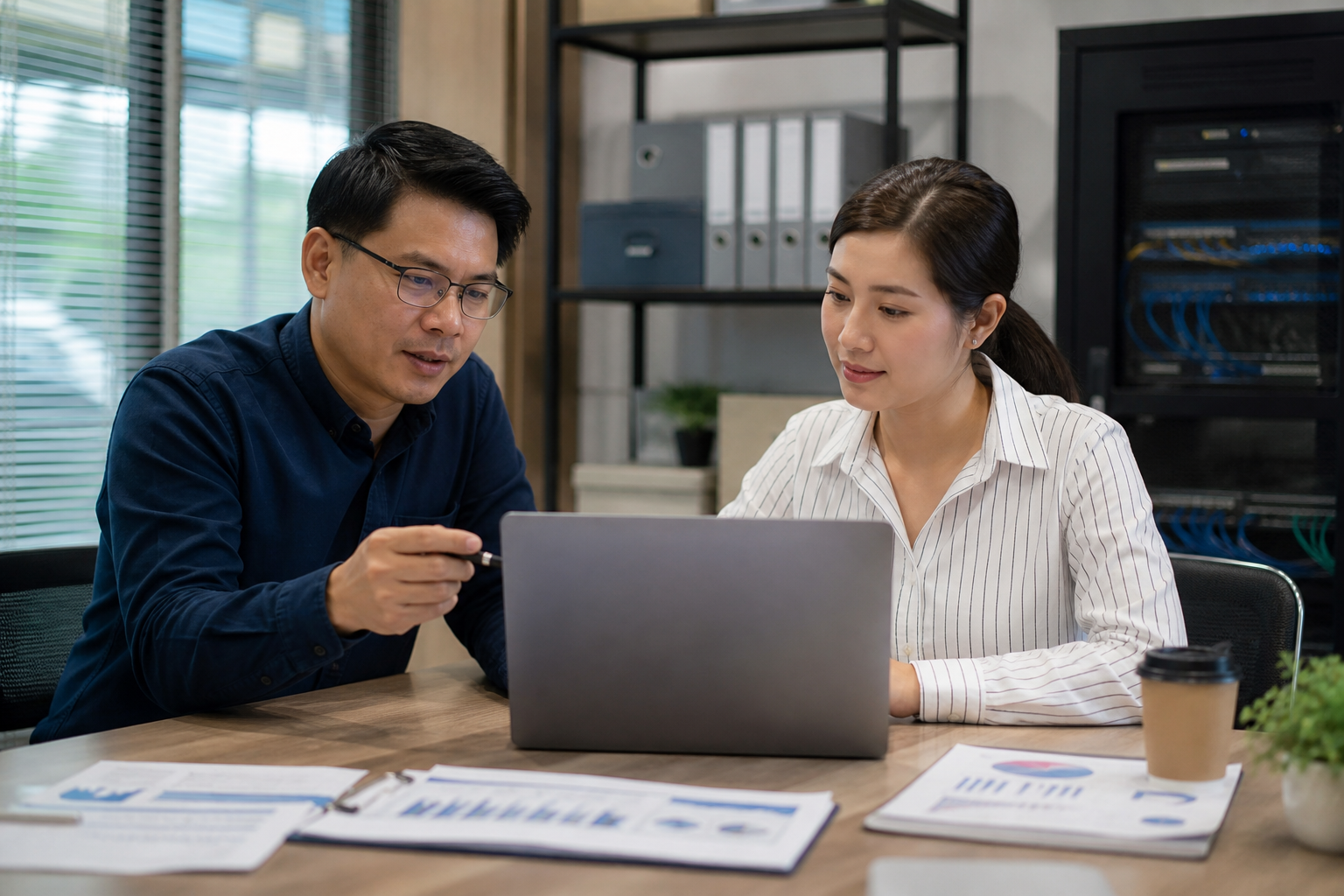 แผนภาพชั้นความปลอดภัยสำหรับ AI Workspace ในธุรกิจ SME