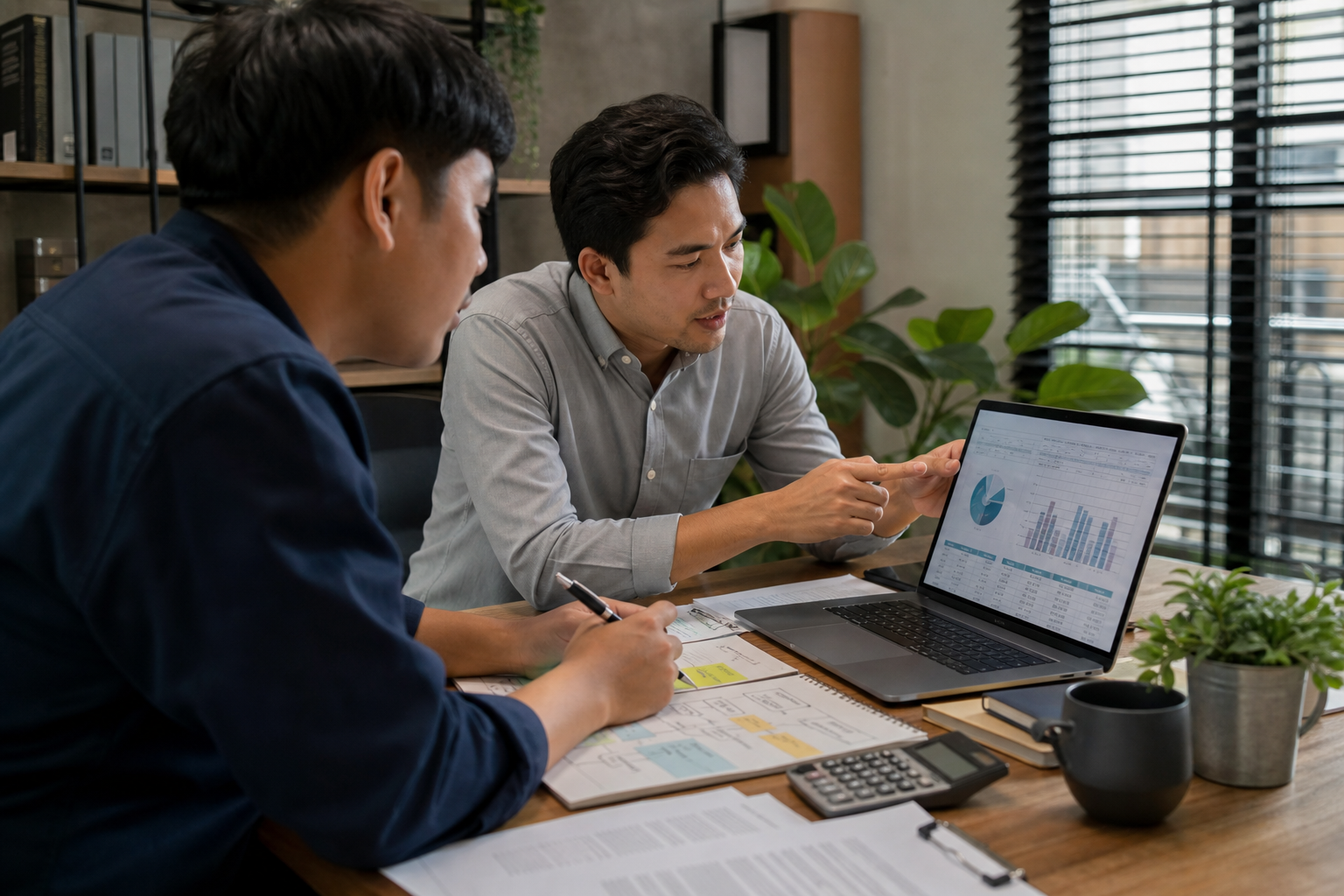 แผนภาพโครงสร้างราคา AI Workforce แยก setup monthly และ token usage